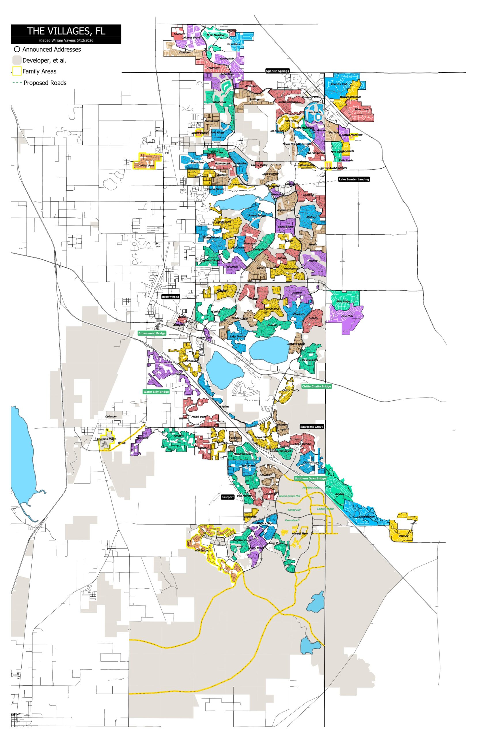 The villages within The Villages